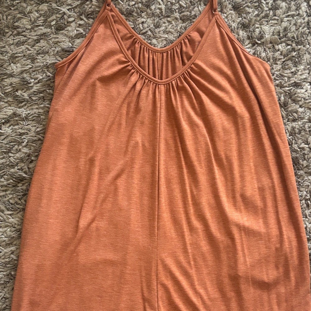 SHEIN Rust Sleeveless Jumpsuit size L - Picture 6 of 6